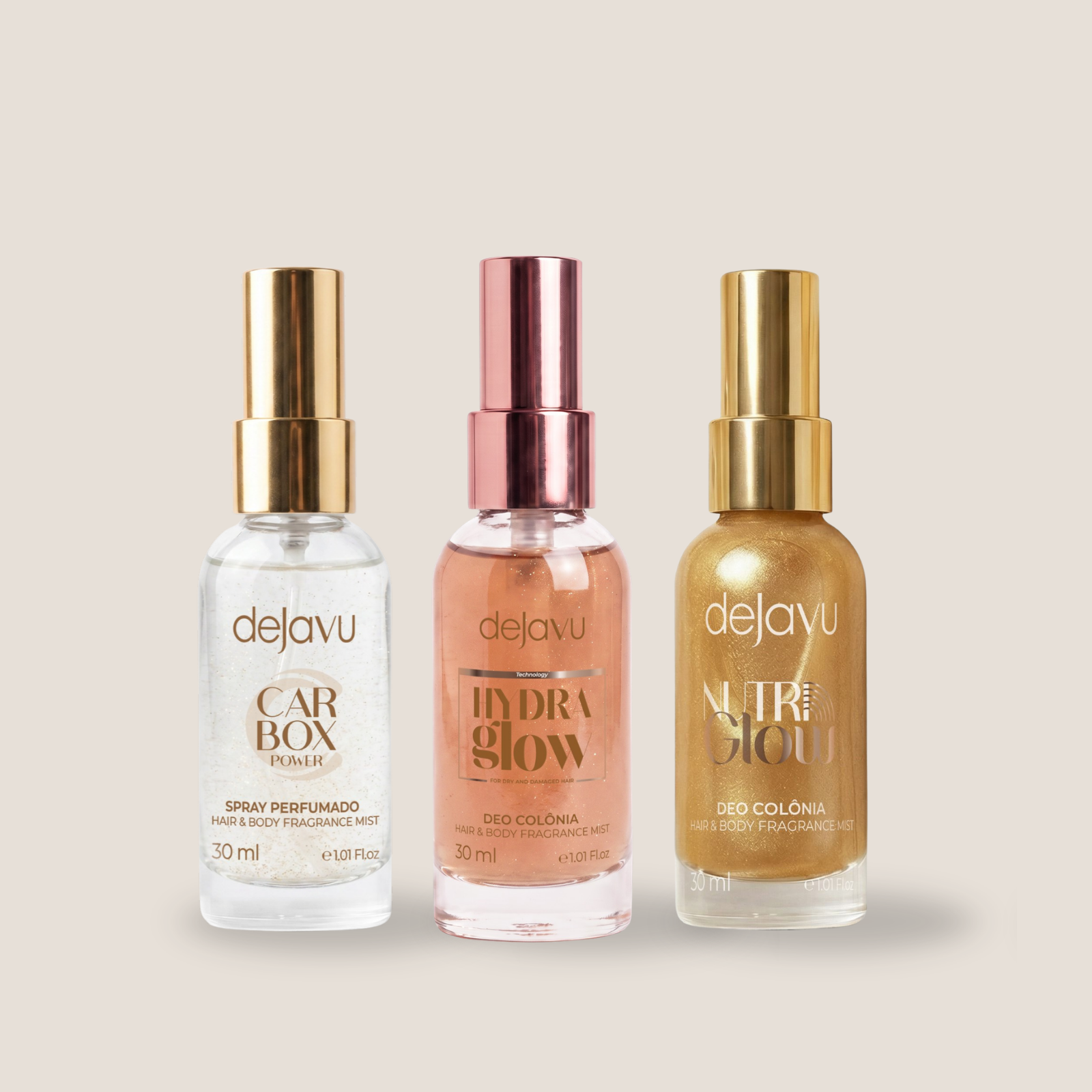 KIT Trio Perfume Cabelo e Corpo Carbox P ...