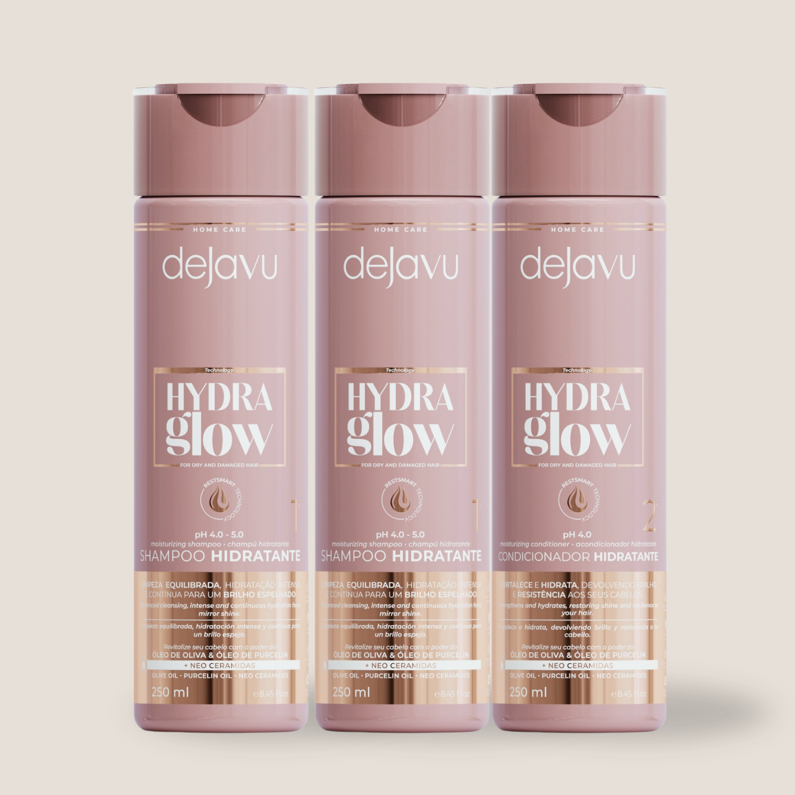Trio HydraGlow | Shampoo em Dobro